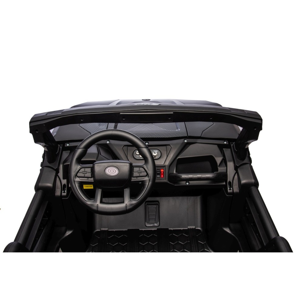 JOKO Elektrické autíčko Buggy OBSERVER 4x200W, penové kolesá, Dvojmiestne kožené sedadlo, nosnosť 60kg, čierne