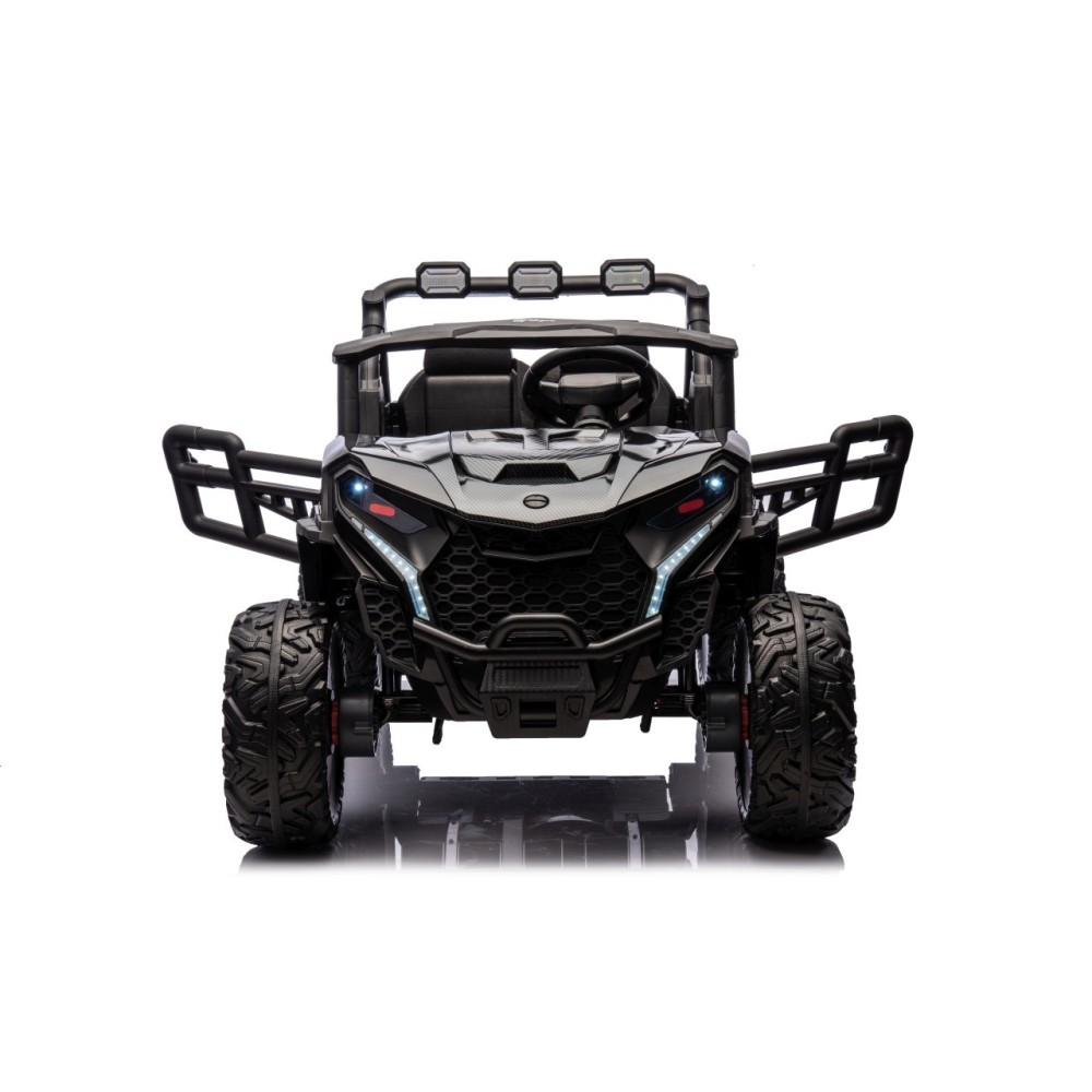 JOKO Elektrické autíčko Buggy OBSERVER 4x200W, penové kolesá, Dvojmiestne kožené sedadlo, nosnosť 60kg, čierne