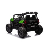 JOKO Elektrické autíčko Buggy OBSERVER 4x200W, penové kolesá, Dvojmiestne kožené sedadlo, nosnosť 60kg, zelené