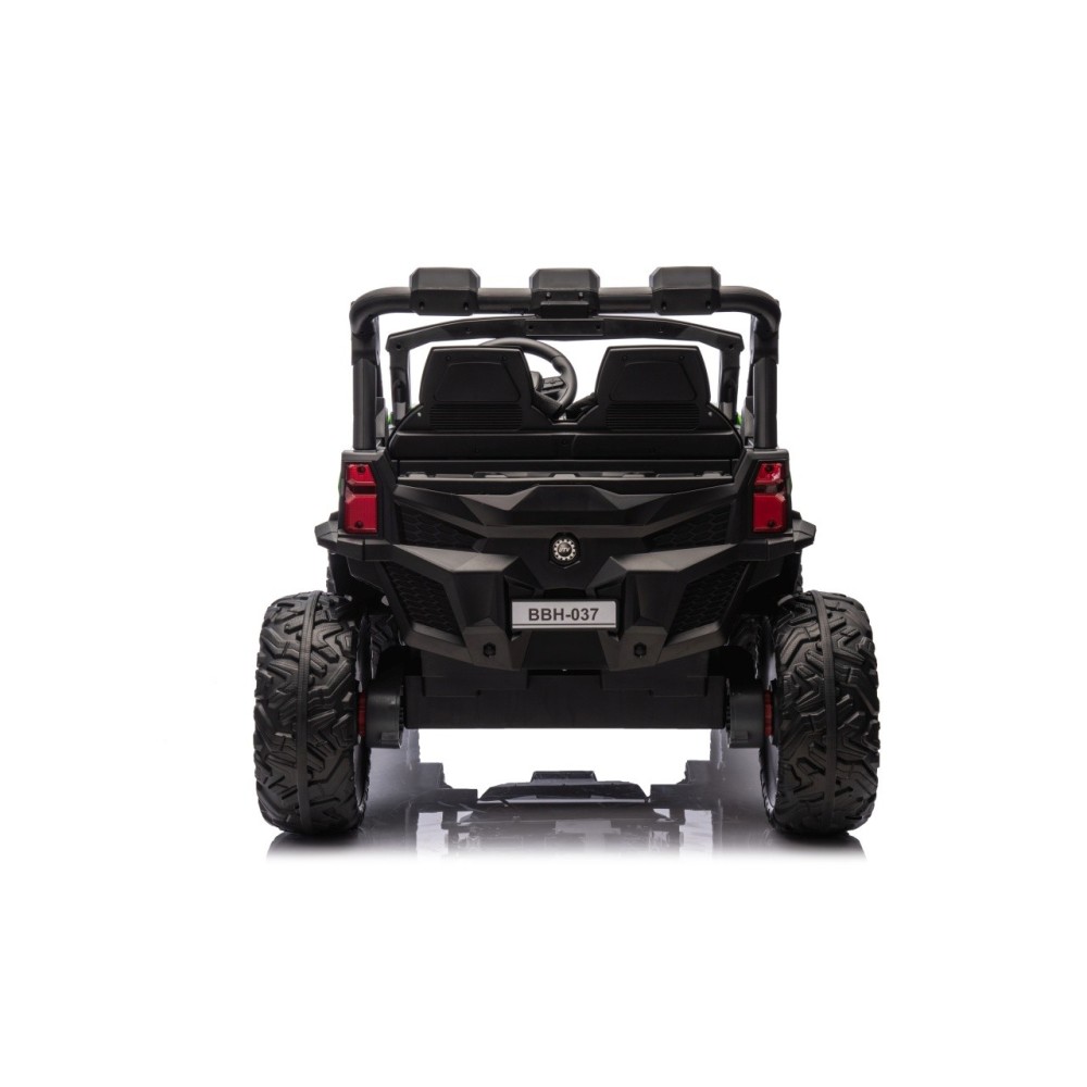 JOKO Elektrické autíčko Buggy OBSERVER 4x200W, penové kolesá, Dvojmiestne kožené sedadlo, nosnosť 60kg, zelené