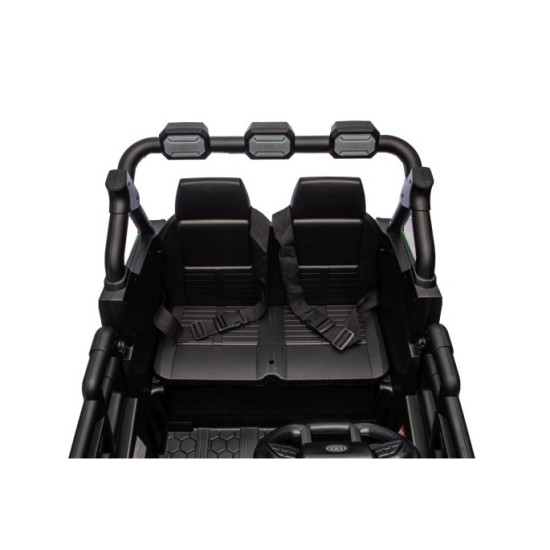 JOKO Elektrické autíčko Buggy OBSERVER 4x200W, penové kolesá, Dvojmiestne kožené sedadlo, nosnosť 60kg, zelené