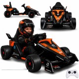 JOKO Elektrické autíčko Formula E McLaren NEOM, penové kolesá, kožené sedadlo, čierna