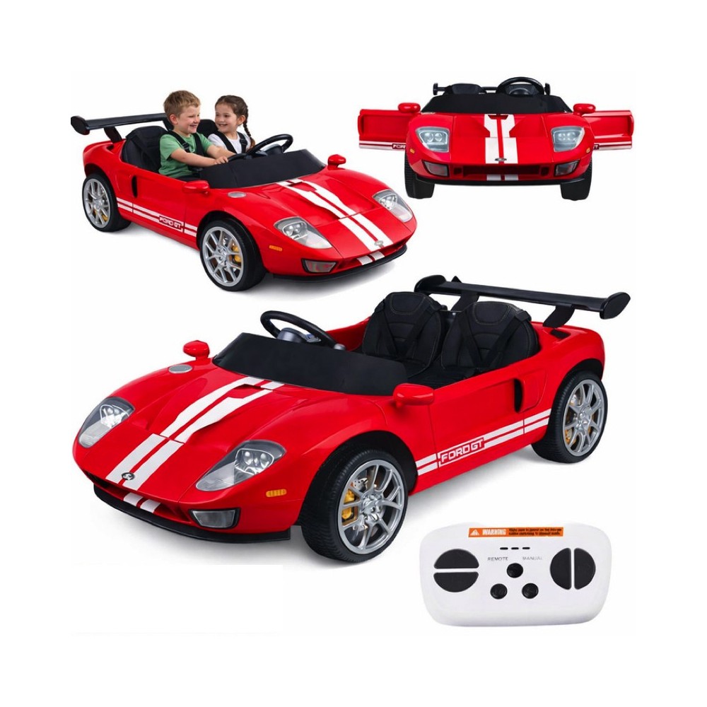 Ford GT 4-engine battery-powered children's car with remote control for 2 people PA0337
