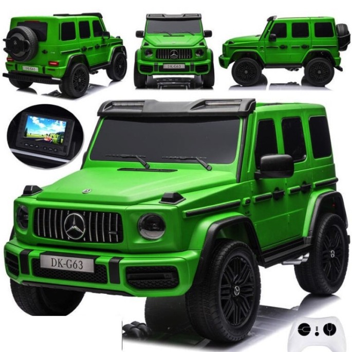 JOKO Elektrické Autíčko Mercedes G 63 AMG Class 4x4 200W s LCD Displejom, DVOJMIESTNE kožené sedadlo, Nosnosť 80kg, FM rádio, ze