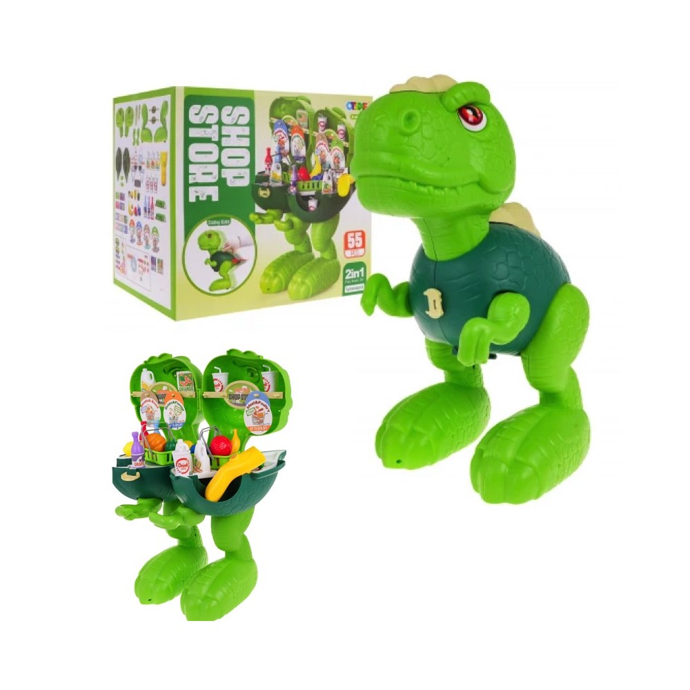 JOKO Detský Obchod Dinosaurus Tyranosaurus 55ks 2v1