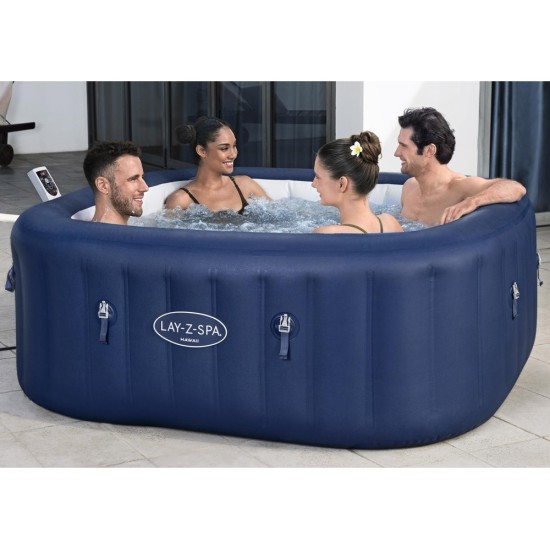 Bestway 6001H Vírivka Lay-Z-Spa HAWAII SMART Air Jet Jacuzzi s WIFI aplikáciou, pre 6 osôb, modrá