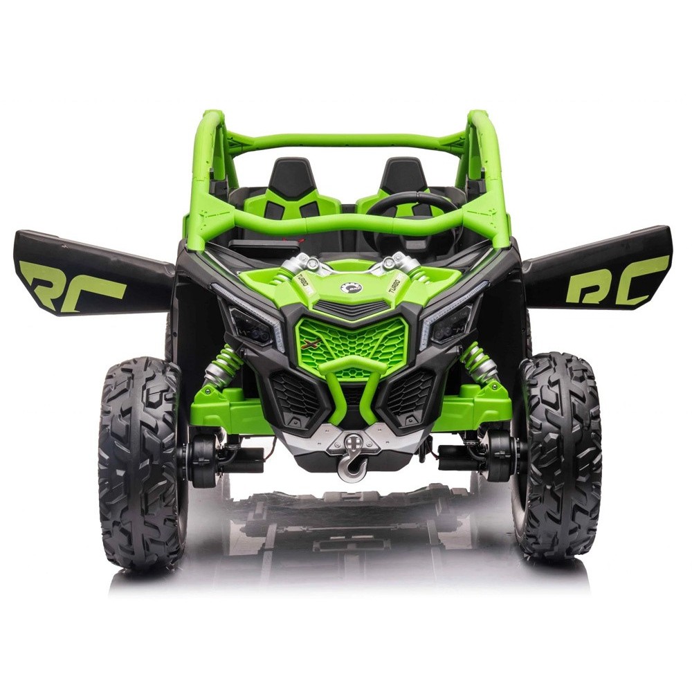 JOKO Elektrické autíčko BUGGY Can-am Maverick 4x4, motor 4x200W, batéria 24V, Dvojmiestne,penové kolesá, nosnosť 50kg,  zelené