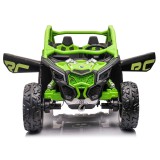 JOKO Elektrické autíčko BUGGY Can-am Maverick 4x4, motor 4x200W, batéria 24V, Dvojmiestne,penové kolesá, nosnosť 50kg,  zelené