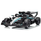 JOKO Elektrické autíčko Formula AMG PETRONAS F1 Mercedes-Benz, kožené sedadlo, penové kolesá, čierne