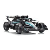 JOKO Elektrické autíčko Formula AMG PETRONAS F1 Mercedes-Benz, kožené sedadlo, penové kolesá, čierne