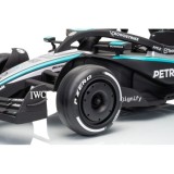 JOKO Elektrické autíčko Formula AMG PETRONAS F1 Mercedes-Benz, kožené sedadlo, penové kolesá, čierne