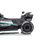 JOKO Elektrické autíčko Formula AMG PETRONAS F1 Mercedes-Benz, kožené sedadlo, penové kolesá, čierne