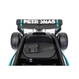 JOKO Elektrické autíčko Formula AMG PETRONAS F1 Mercedes-Benz, kožené sedadlo, penové kolesá, čierne