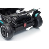 JOKO Elektrické autíčko Formula AMG PETRONAS F1 Mercedes-Benz, kožené sedadlo, penové kolesá, čierne