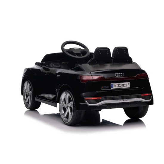 JOKO Elektrické autíčko Audi SQ8 4x4, penové kolesá, kožené sedadlo, čierne