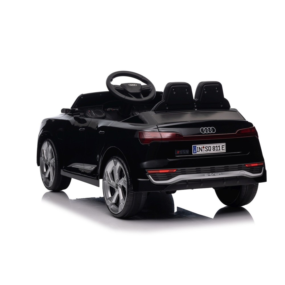 JOKO Elektrické autíčko Audi SQ8 4x4, penové kolesá, kožené sedadlo, čierne