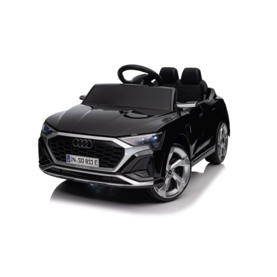 JOKO Elektrické autíčko Audi SQ8 4x4, penové kolesá, kožené sedadlo, čierne