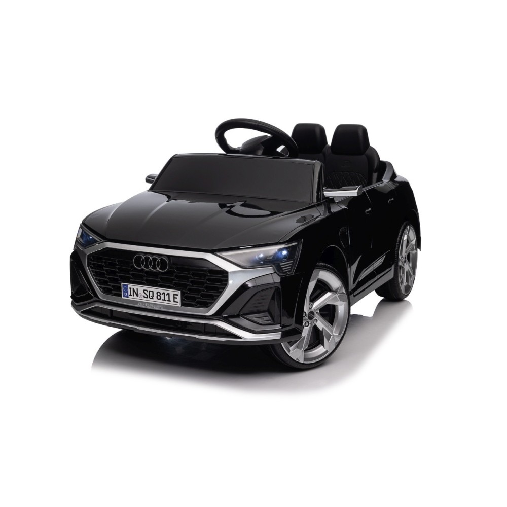 JOKO Elektrické autíčko Audi SQ8 4x4, penové kolesá, kožené sedadlo, čierne