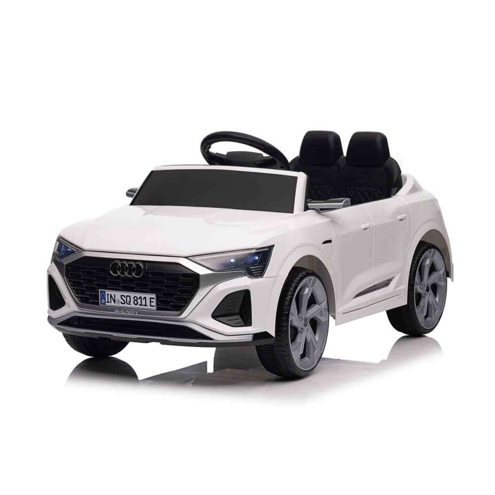 JOKO Elektrické autíčko Audi SQ8 4x4, penové kolesá, kožené sedadlo, biele
