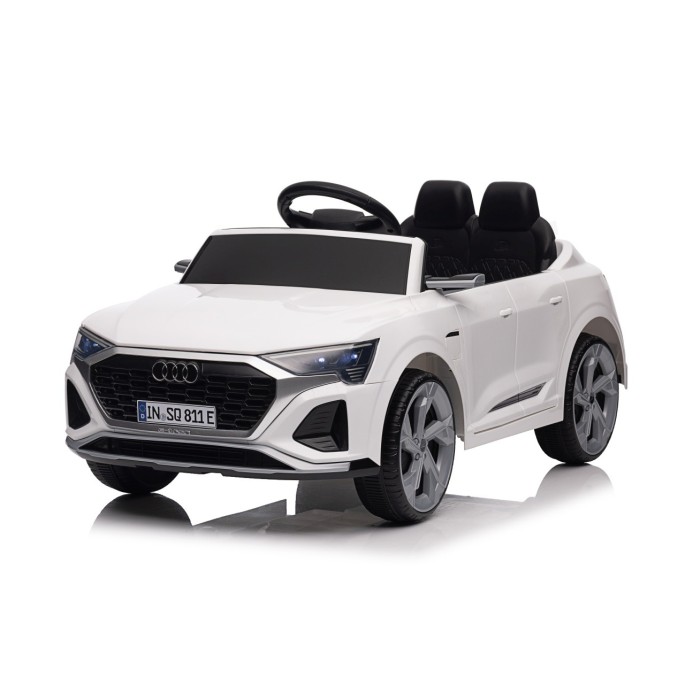 JOKO Elektrické autíčko Audi SQ8 4x4, penové kolesá, kožené sedadlo, biele