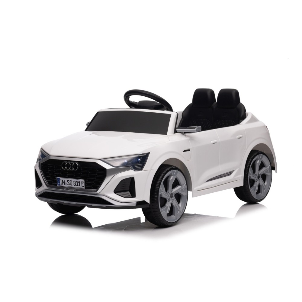 JOKO Elektrické autíčko Audi SQ8 4x4, penové kolesá, kožené sedadlo, biele