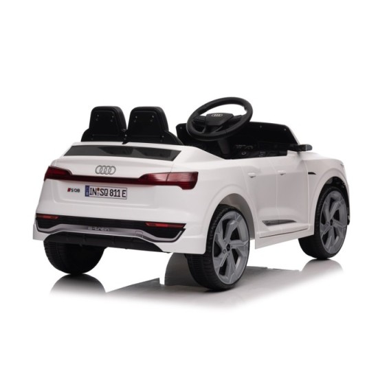 JOKO Elektrické autíčko Audi SQ8 4x4, penové kolesá, kožené sedadlo, biele