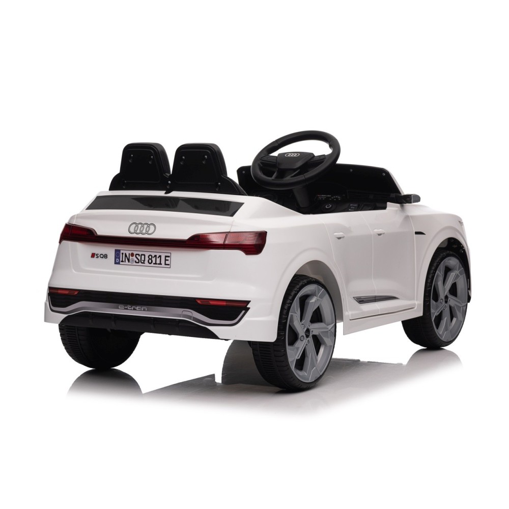 JOKO Elektrické autíčko Audi SQ8 4x4, penové kolesá, kožené sedadlo, biele