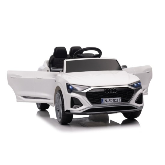 JOKO Elektrické autíčko Audi SQ8 4x4, penové kolesá, kožené sedadlo, biele