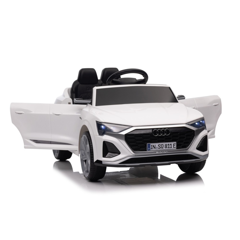 JOKO Elektrické autíčko Audi SQ8 4x4, penové kolesá, kožené sedadlo, biele