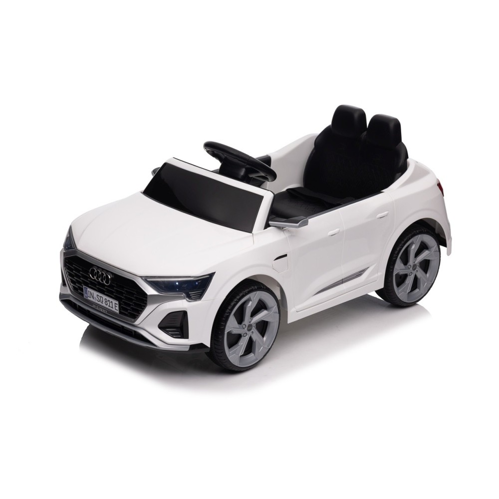 JOKO Elektrické autíčko Audi SQ8 4x4, penové kolesá, kožené sedadlo, biele