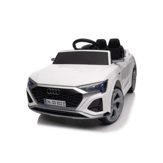 JOKO Elektrické autíčko Audi SQ8 4x4, penové kolesá, kožené sedadlo, biele