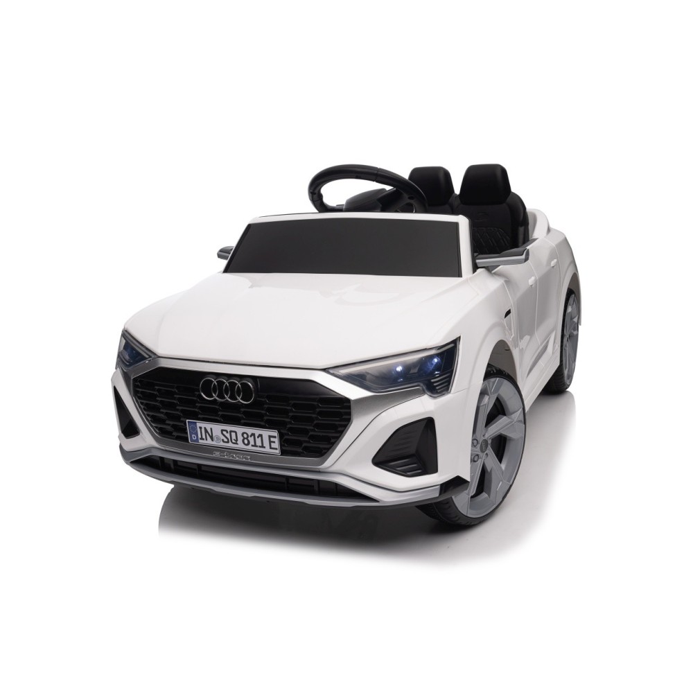 JOKO Elektrické autíčko Audi SQ8 4x4, penové kolesá, kožené sedadlo, biele