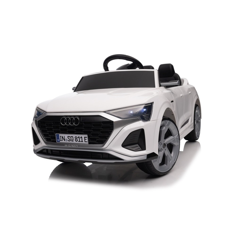 JOKO Elektrické autíčko Audi SQ8 4x4, penové kolesá, kožené sedadlo, biele