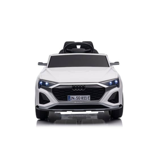 JOKO Elektrické autíčko Audi SQ8 4x4, penové kolesá, kožené sedadlo, biele