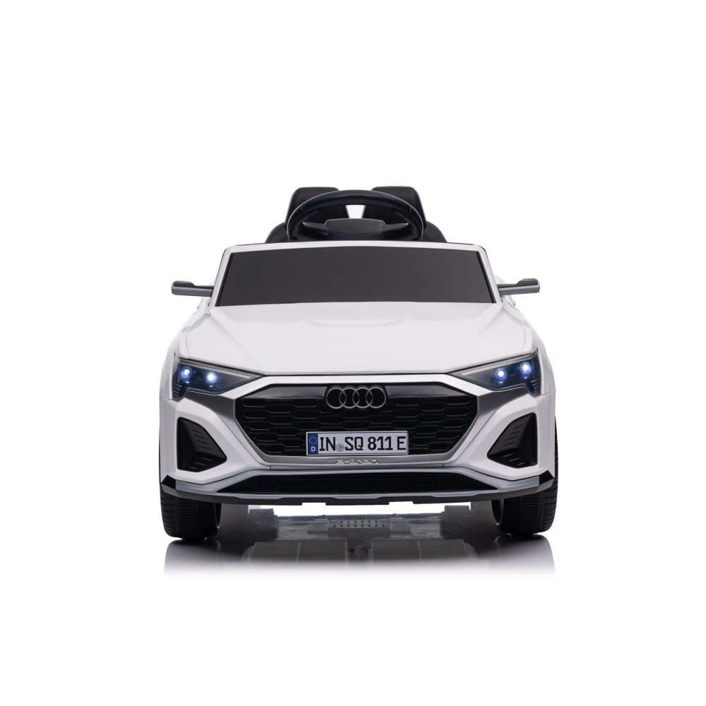 JOKO Elektrické autíčko Audi SQ8 4x4, penové kolesá, kožené sedadlo, biele