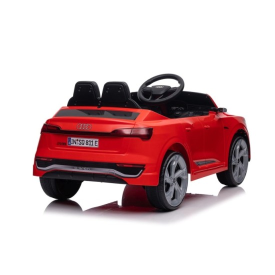 JOKO Elektrické autíčko Audi SQ8 4x4, penové kolesá, kožené sedadlo, červené