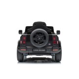 JOKO Elektrické autíčko Land Rover Defender 4x4, penové kolesá, kožené sedadlo, čierne