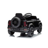 JOKO Elektrické autíčko Land Rover Defender 4x4, penové kolesá, kožené sedadlo, čierne