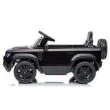JOKO Elektrické autíčko Land Rover Defender 4x4, penové kolesá, kožené sedadlo, čierne