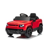 JOKO Elektrické autíčko Land Rover Defender 4x4, penové kolesá, kožené sedadlo, červené