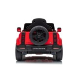 JOKO Elektrické autíčko Land Rover Defender 4x4, penové kolesá, kožené sedadlo, červené