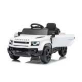 JOKO Elektrické autíčko Land Rover Defender 4x4, penové kolesá, kožené sedadlo, biele