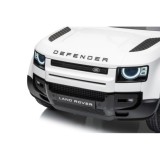 JOKO Elektrické autíčko Land Rover Defender 4x4, penové kolesá, kožené sedadlo, biele