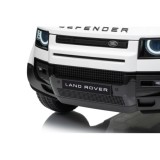 JOKO Elektrické autíčko Land Rover Defender 4x4, penové kolesá, kožené sedadlo, biele