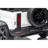 JOKO Elektrické autíčko Land Rover Defender 4x4, penové kolesá, kožené sedadlo, biele
