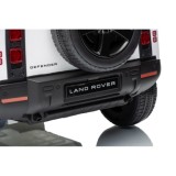 JOKO Elektrické autíčko Land Rover Defender 4x4, penové kolesá, kožené sedadlo, biele
