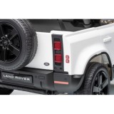JOKO Elektrické autíčko Land Rover Defender 4x4, penové kolesá, kožené sedadlo, biele