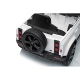 JOKO Elektrické autíčko Land Rover Defender 4x4, penové kolesá, kožené sedadlo, biele