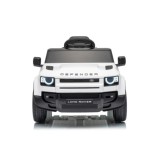 JOKO Elektrické autíčko Land Rover Defender 4x4, penové kolesá, kožené sedadlo, biele
