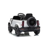 JOKO Elektrické autíčko Land Rover Defender 4x4, penové kolesá, kožené sedadlo, biele